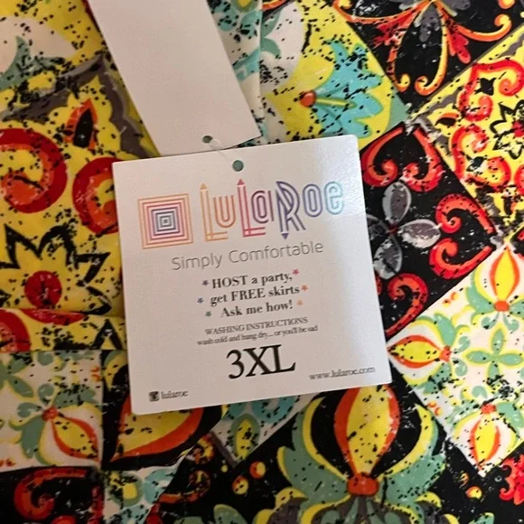 NWT knee length skirt 3XL mosaic print - Picture 2 of 3